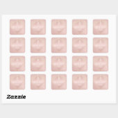 Rose Gold Muster Save the Date Sticker (Blatt)