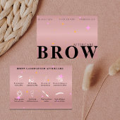 Rose Gold nach Pflegeknocheneinweisung Visitenkarte