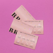 Rose Gold nach Pflegeknocheneinweisung Visitenkarte