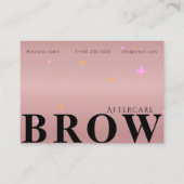 Rose Gold nach Pflegeknocheneinweisung Visitenkarte (Vorderseite)