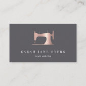Rose Gold Nähmaschine | Seamstress oder Schneider Visitenkarte (Vorderseite)