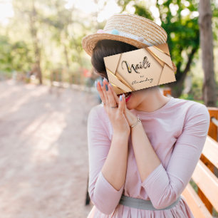 Rose Gold Nail Künstler Skript Geometrisches Logo Visitenkarte