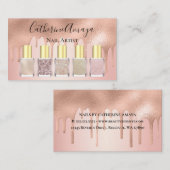 Rose Gold Nail Polnisch Visitenkarte (Vorne/Hinten)