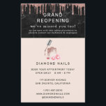 Rose Gold Nail Salon Grand Wiedereröffnung Covid S Flyer<br><div class="desc">Eine komplette zusammenhängende Kollektion für alle Ihre Geschäftsprodukte und -materialien. Beraten Sie die Gönner Ihrer Wiedereröffnung mit neuen Sicherheitsmaßnahmen für Kokosmilch. Eine Sammlung von Produkten zur Förderung von Richtlinien zur sozialen Distanzierung. Diese Produkte sind ideal, um sicherzustellen, dass sowohl Mitarbeiter als auch Kunden soziale distanzierende Richtlinien einhalten. Fügen Sie diesem...</div>
