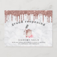 Rose Gold Nail Salon Grand Wiedereröffnung Covid S