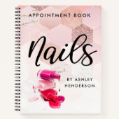 Rose Gold Nails Ernennung Notizblock (Vorderseite)