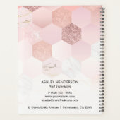 Rose Gold Nails Ernennung Planer (Rückseite)