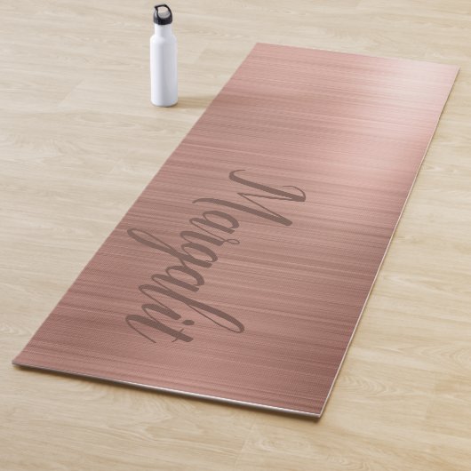 Rose Gold Name Monogram Yogmata Yogamatte (Beispiel)