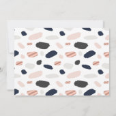 Rose Gold Navy Blue & Blush Color Palette Card Einladung (Rückseite)