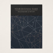 Rose Gold Navy Lines Earring Display Cards (Vorderseite)