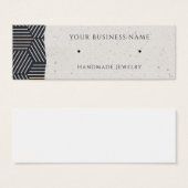 Rose Gold Navy Stuck Earring Display Cards (Vorne & Hinten)