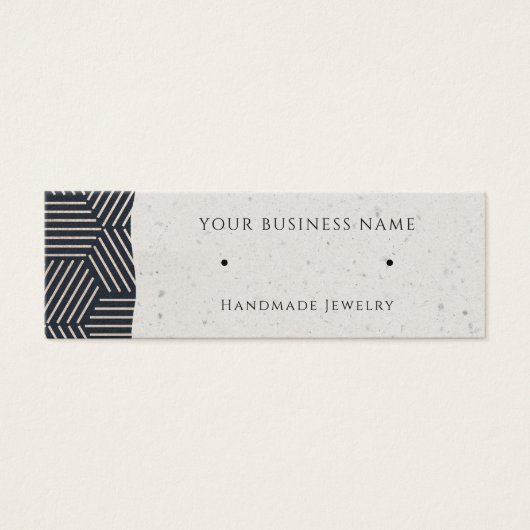 Rose Gold Navy Stuck Earring Display Cards (Vorderseite)