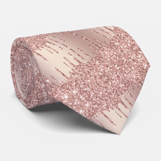 Rose Gold Neck Krawatte (Gerollt)