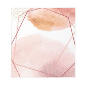 Rose Gold Note Pad Notizblock (Vorderseite)