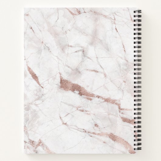 Rose Gold Notizblock (Rückseite)