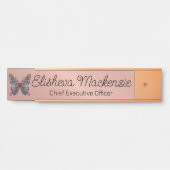 Rose Gold Office Türsignaturen Namensplatte Türschild (Vorderseite )