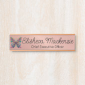 Rose Gold Office Türsignaturen Namensplatte Türschild (Vorderseite )