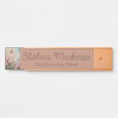 Rose Gold Office Türsignaturen Namensplatte Türschild (Vorderseite )