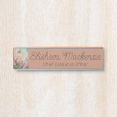 Rose Gold Office Türsignaturen Namensplatte Türschild (Vorderseite )