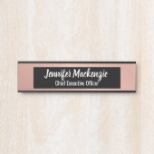 Rose Gold Office Türsignierung Türschild (Vorderseite )