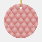 Rose Gold Ogee Tufted Christmas Ornament (Vorne)