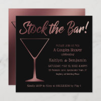 Rose Gold Ombre Paare Stock die Bar Dusche