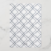 Rose Gold ONE Erstes GeburtstagsFoto Folieneinladung (Rückseite)