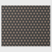 Rose Gold Opulence Geometric Black Elegance Design Geschenkpapier (Flach)