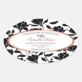 Rose Gold Ovaler Aufkleber