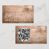 Rose Gold Paint Metallic Visitenkarte (Vorne/Hinten)