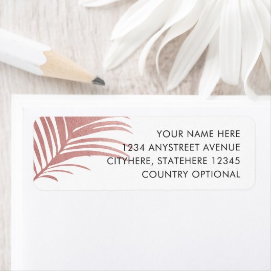 Rose Gold Palm Beach Rücksendeadresse (Insitu)