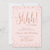 Rose Gold Party Einladung (Vorderseite)