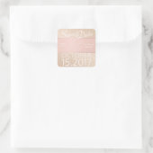Rose Gold Pattern Monogram Stickers (Tasche)