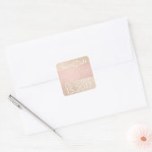 Rose Gold Pattern Monogram Stickers (Umschlag)