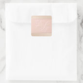 Rose Gold Pattern Monogram Stickers (Tasche)