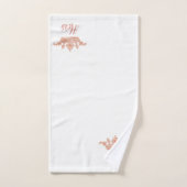 Rose Gold Patterns und Crown Bath Handtuch Set (Handtuch)
