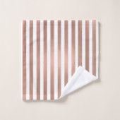 Rose Gold Patterns und Crown Bath Handtuch Set (Waschlappen)