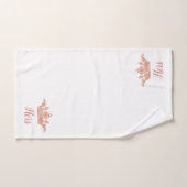 Rose Gold Patterns und Crown Bath Handtuch Set (Handtuch)