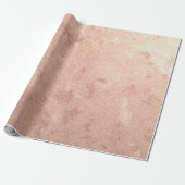 Rose Gold Peach Glitzer Abstrakt Zement Kupfer Geschenkpapier (Ungerollt)
