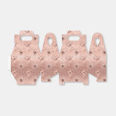 Rose Gold Peacock Feather Geschenkschachtel (Ungefaltet)