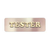 Rose Gold Pearly 3D Tester Sample Contaners (Vorne)