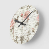 Rose Gold Pendant Watch Runde Wanduhr (Winkel)