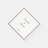 Rose Gold Perlen Hochzeit Serviette (Ecke)