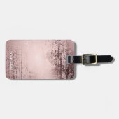 Rose Gold Personalisiert Luxuriöses Metalldesign Gepäckanhänger (Vorderseite horizontal)
