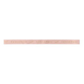 Rose Gold Personalisierte Hochzeitsgeschenk Ribbon Satinband (Vorderseite)