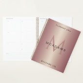 Rose Gold personalisierter Geschäftsplaner Planer (Anzeige)