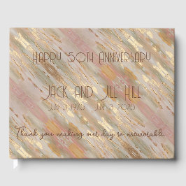 Rose Gold Personalisiertes Gästebuch