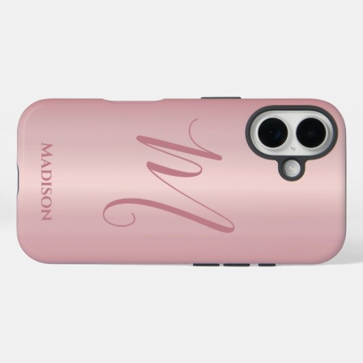 Rose Gold Personalized  Case-Mate iPhone Hülle (Rückseite (Horizontal))