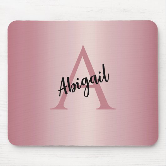 Rose Gold Personalized  Mousepad (Vorne)