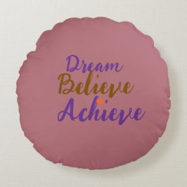 Rose Gold Pillow Rundes Kissen